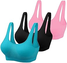 Women’s Wireless & Non-Padded Sports Bra (Pack of 3) – Full Coverage, Everyday Support Shaper Bra | Multicolour
