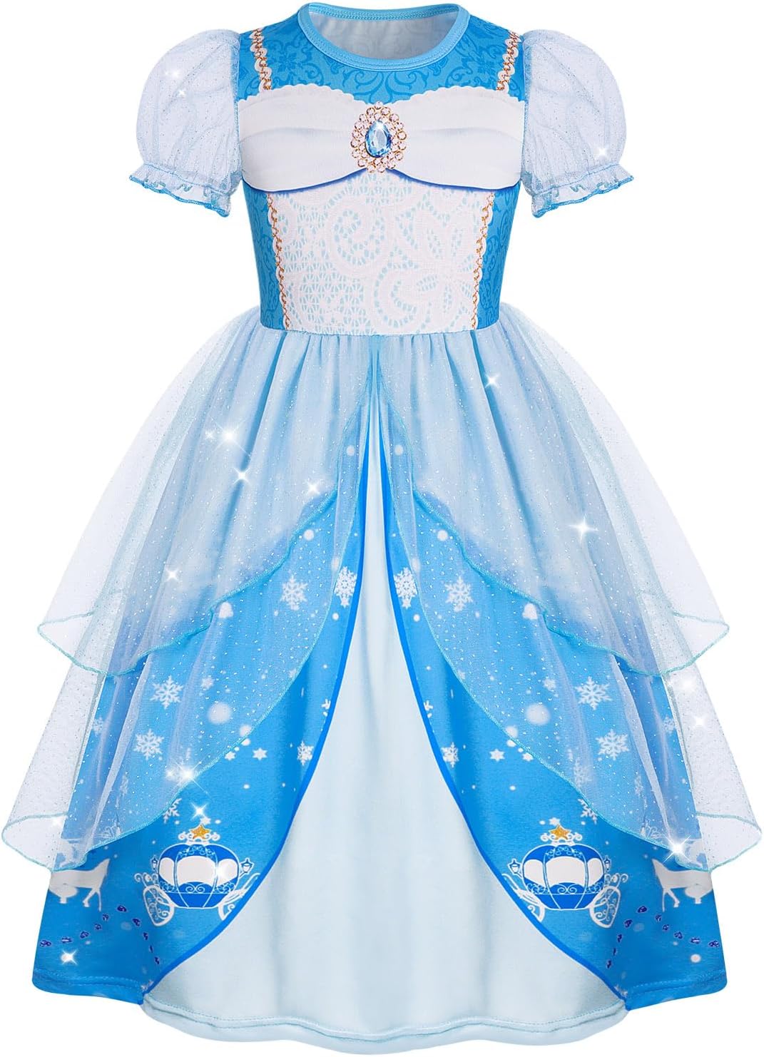 Princess Dress up Clothes for Girls Birthday Fancy Party Halloween Costume Toddler Kids Princess Dresses