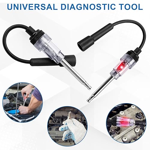 Miniatura 7 de 2 probadores de bujías en línea, herramienta de detección de diagnóstico de armadura pequeña, probador de bobina de encendido para motores pequeños