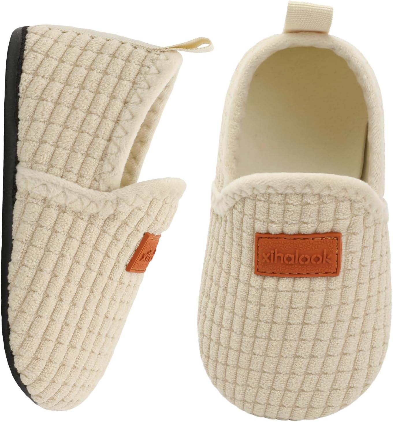 XIHALOOK Toddler Boys Girls House Slippers with Microfleece Lining Cozy Household Shoes Non-slip for Kids - Image 5