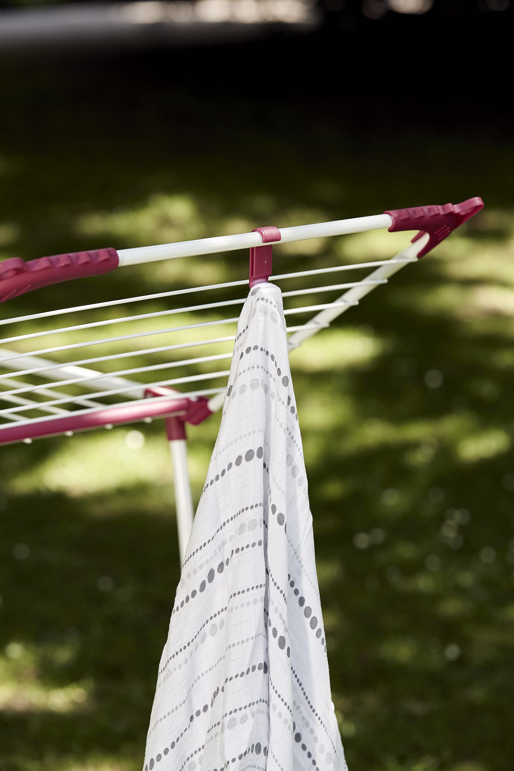 WENKO Wäschetrockner Summer Dry 13 m - 13 m Trockenlänge, Metall, 153 x 76 x 46 cm, Weiß