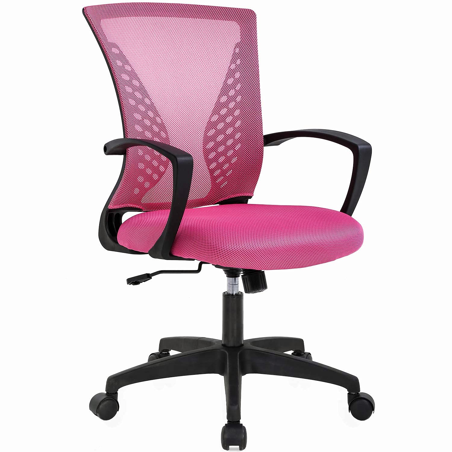 Office Chair Desk Chair with Wheels and Arms Computer Chair Ergonomic Home Office Chairs Comfortable Swivel Chair Mesh