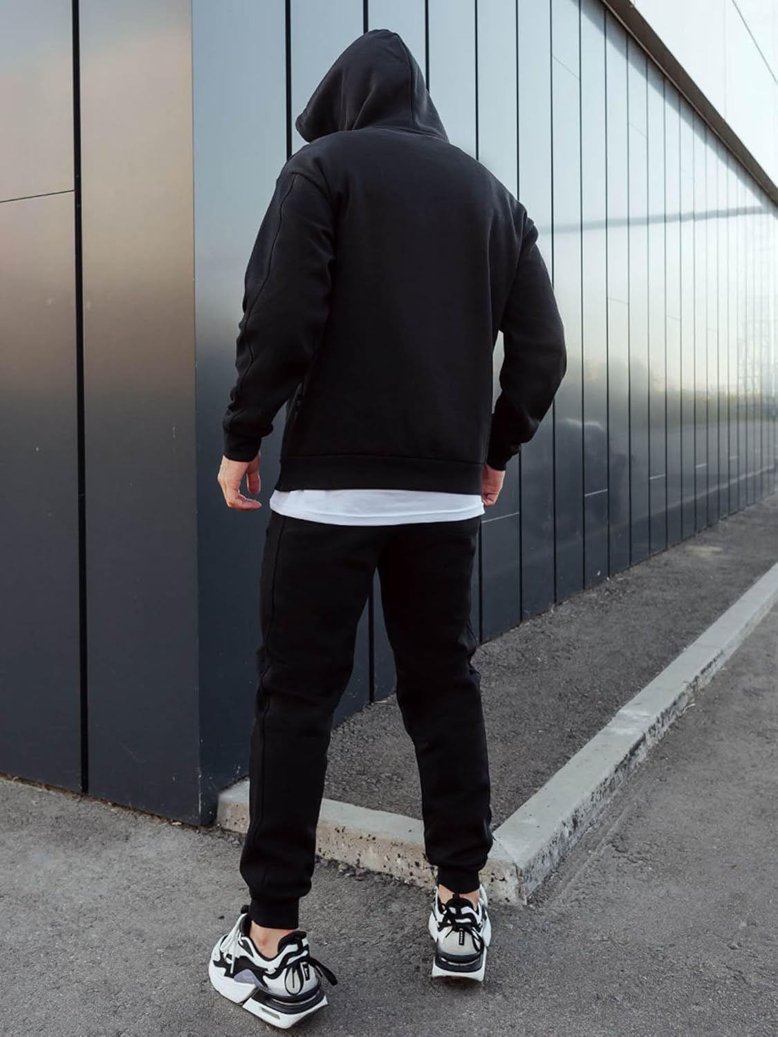 Sweat Suits Men Jogging Tracksuits 2 Piece Set Casual Athletic Hoodie And Sweatpants Outfits - Image 4