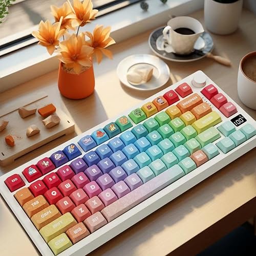 PBT Material XDA Keycap Dye Sublimation Teclas mecánicas universales compatibles con interruptores Cherry MX, Gateron, Kailh TTC JWK y clones