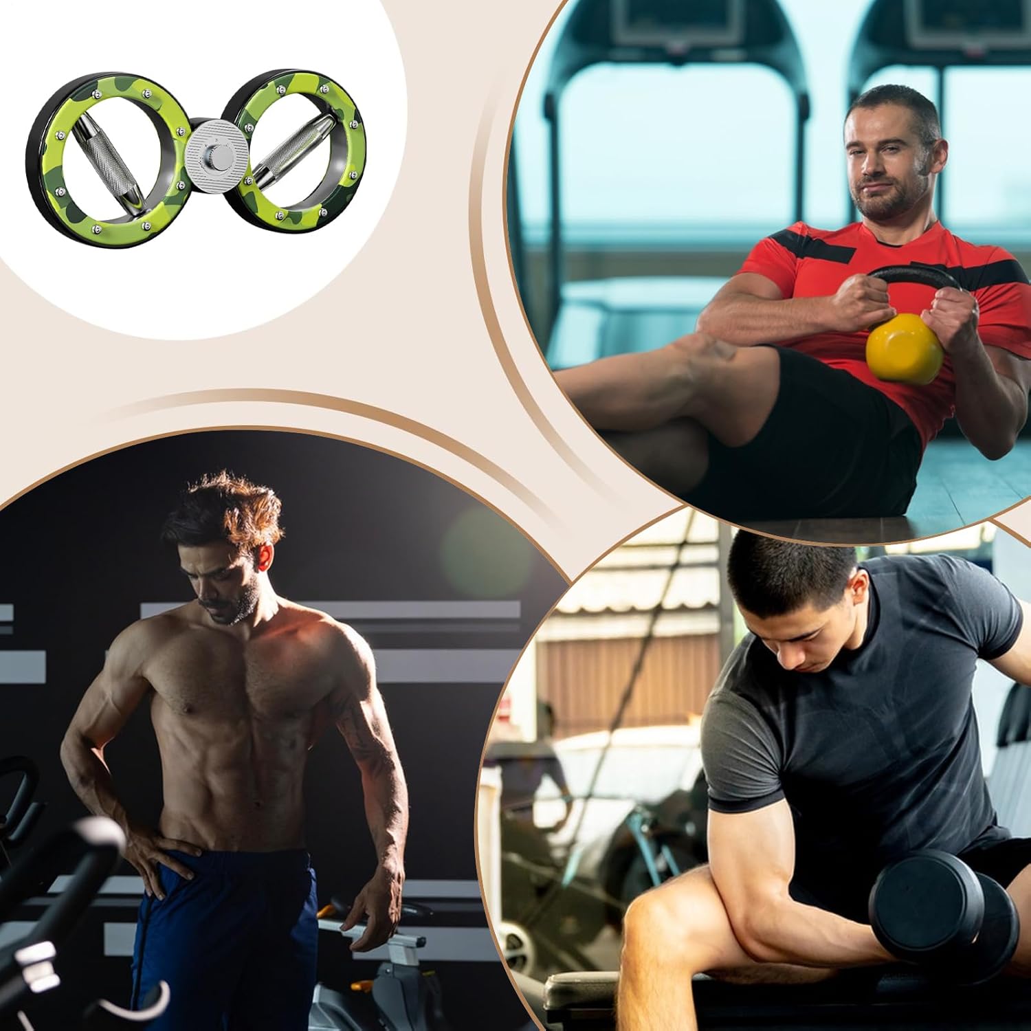 Forearm Strengthener - 360 Degree Rotation Trainer, Adjustable Resistance Muscle Burner, Heavy Duty Fitness Equipment | Men Women Gym Home for Men Women Gym Home