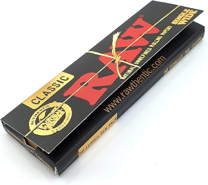 RAW Black Single Rolling Papers 1 Amazon.co.uk Home & Kitchen