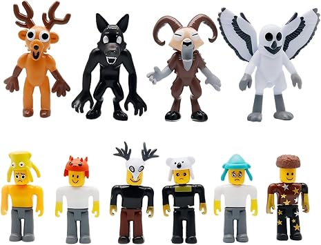 10PCS 99 Nights In The Forest Action Figures,3 Inch Funny Monster Toy Model Set with Owl Deer Ram Game Characters Doll,Collectible Game Character Dolls for Kids, Creative Desk Decor Gifts for Fans