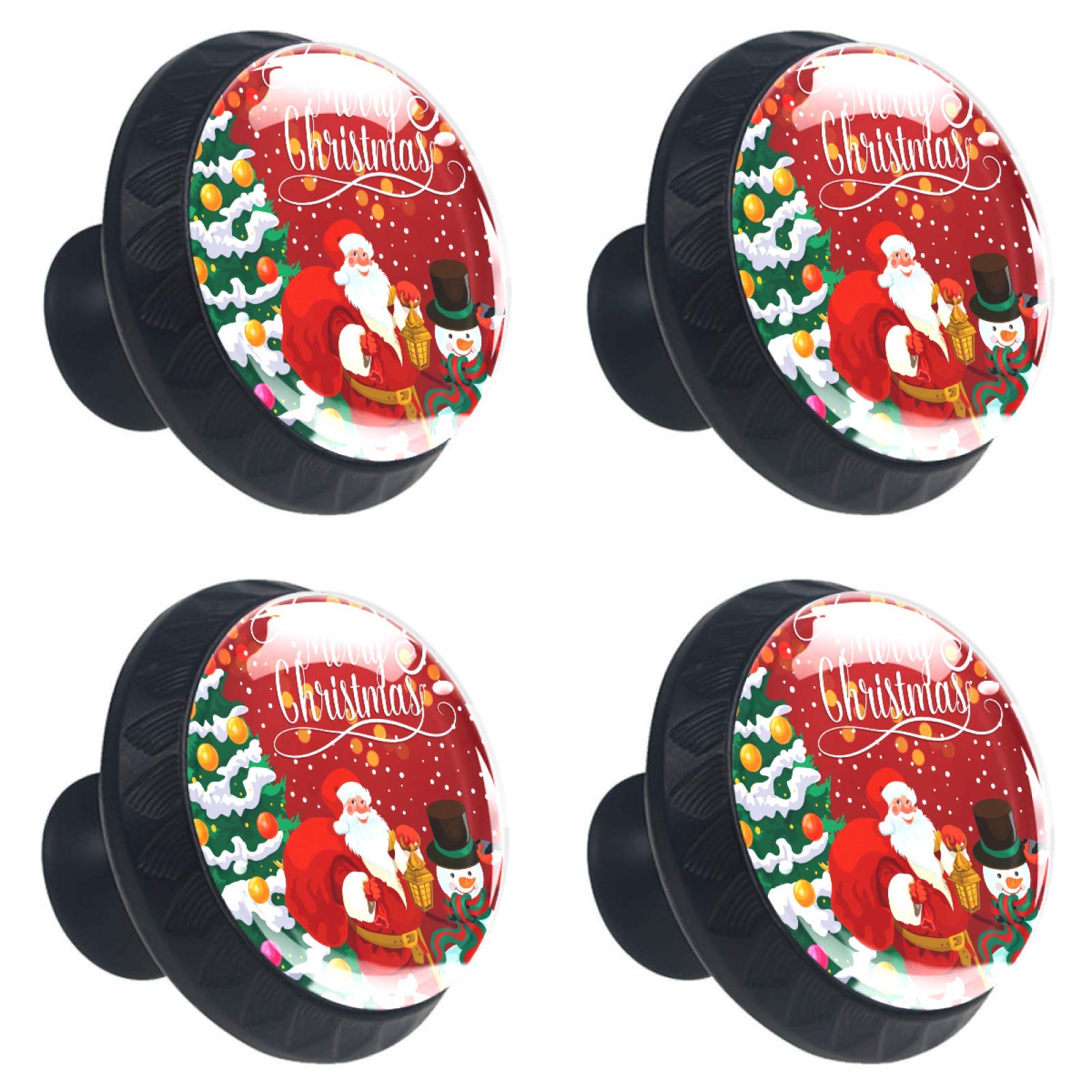Boutons de tiroir en cristal rouge, le cadeau idéal pour passionnés de Noël
