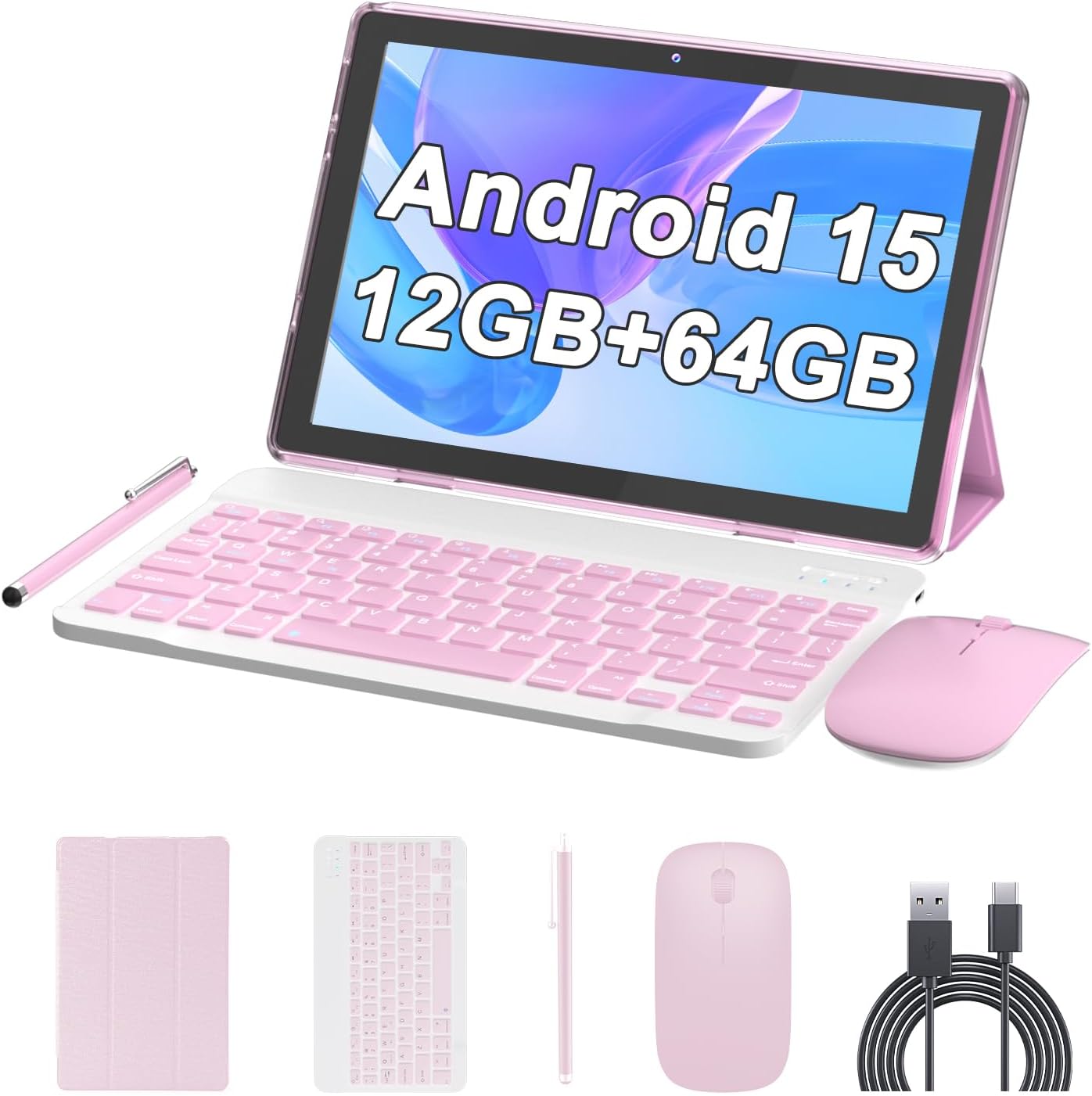 Amazon.com : 10 Inch Tablet Android 15(NOT GO) Tablets 2 in 1 tablet ...