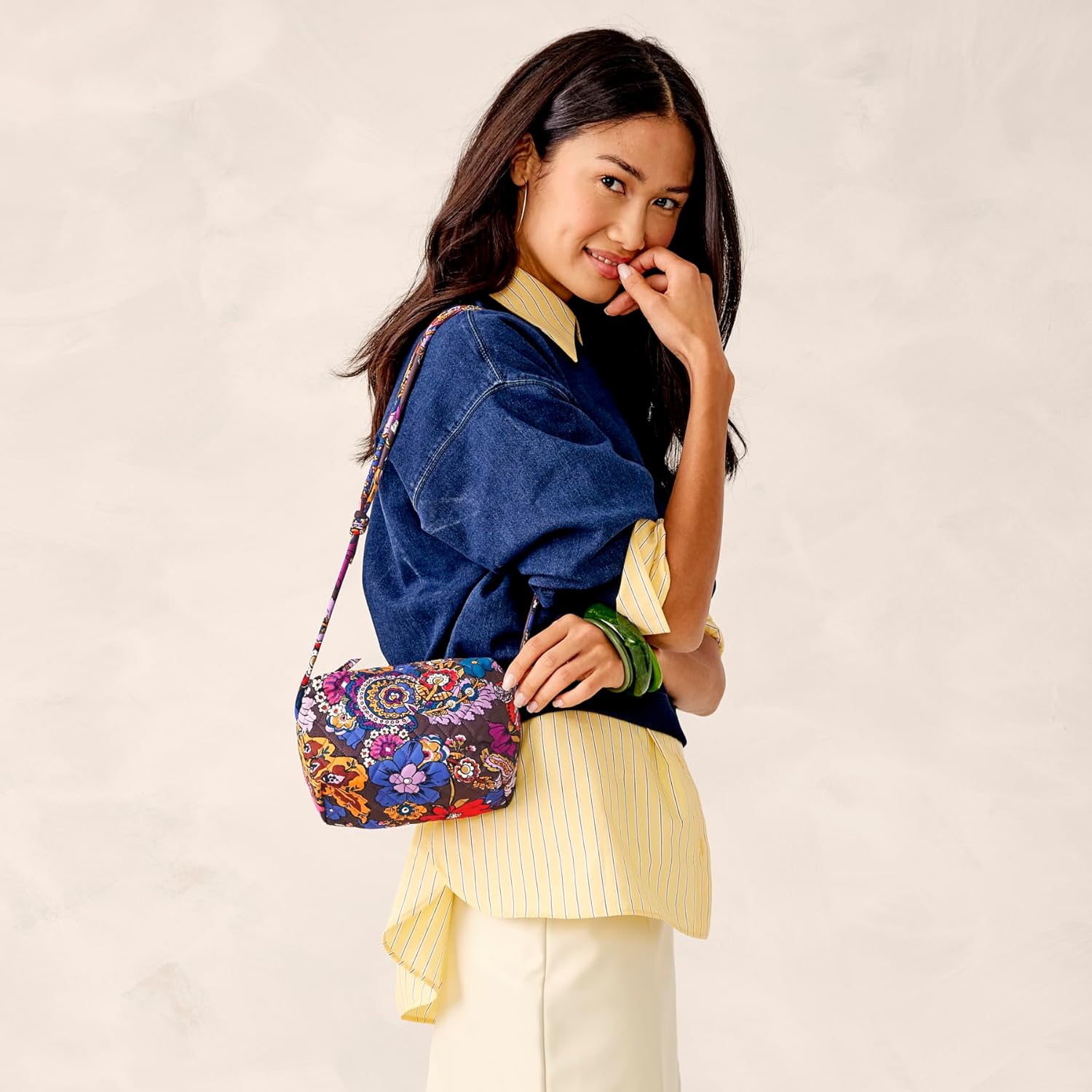 womens Premium Cotton Blake Crossbody Bag - Image 3