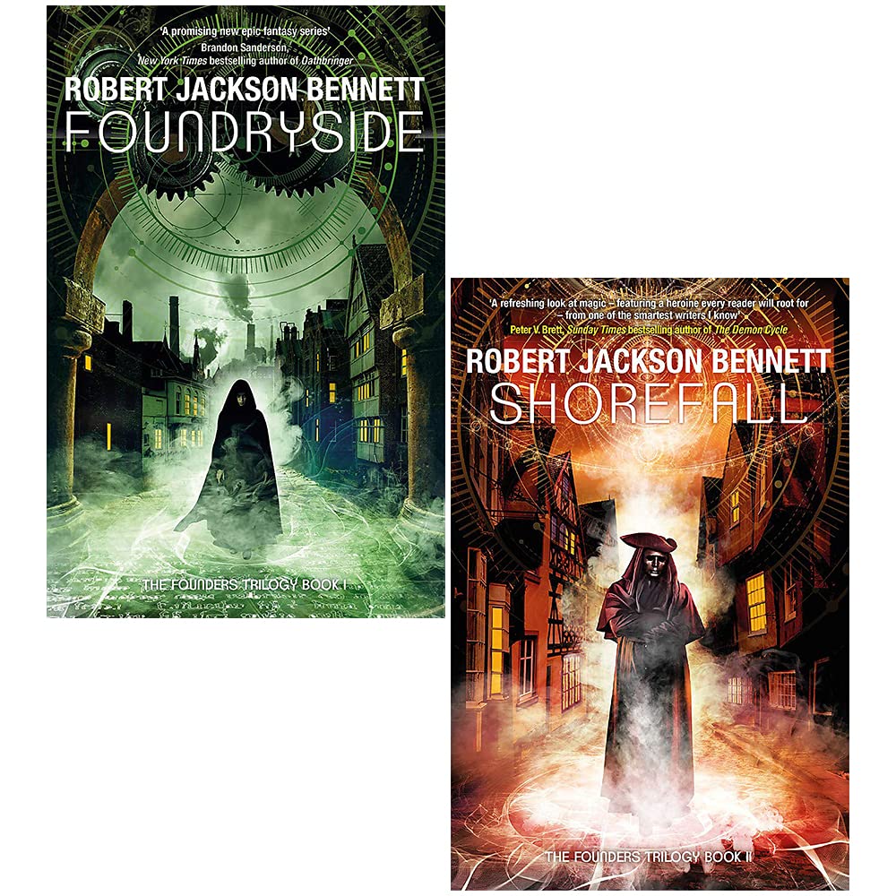 Founders Trilogy Series 3 Books Collection Set By Robert Jackson Bennett (Foundryside, Shorefall & Locklands)