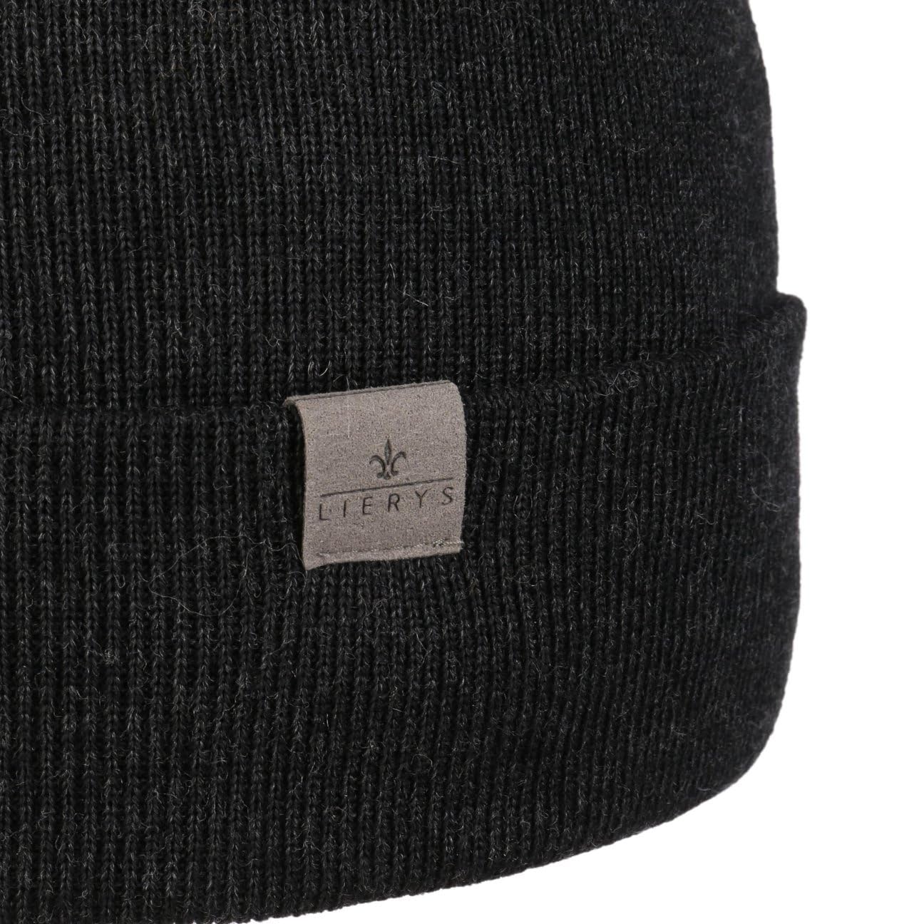 LIERYS Fine Merino czapka z mankietem Wyprodukowano w Niemczech Unisex Jesien Zima