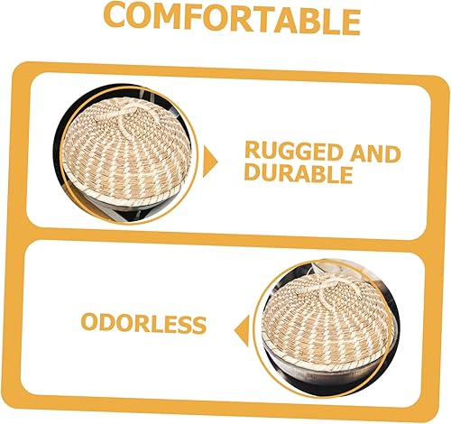 Miniatura 7 de Happyyami Cubierta para olla de cocina, tapa de olla de madera, material natural, tapa de olla al vapor, a prueba de calor, diseño elegante, fácil