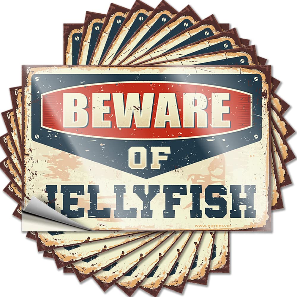 New Soft Bath Tattoos | Beware of Jellyfish Scented for Skate Decor(6X9CM)