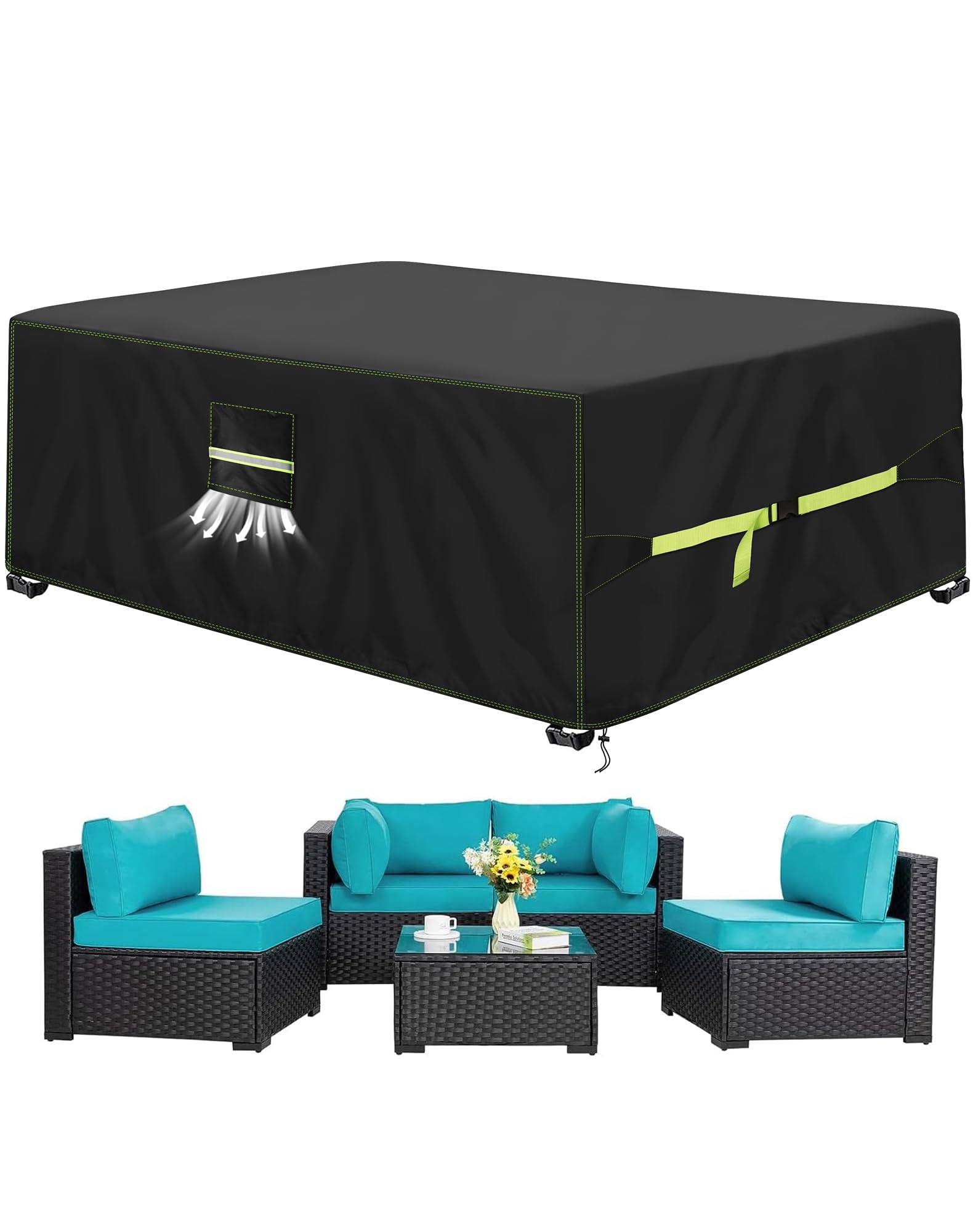 Housse Salon De Jardin Exterieur 180x150x75cm/LxWxH