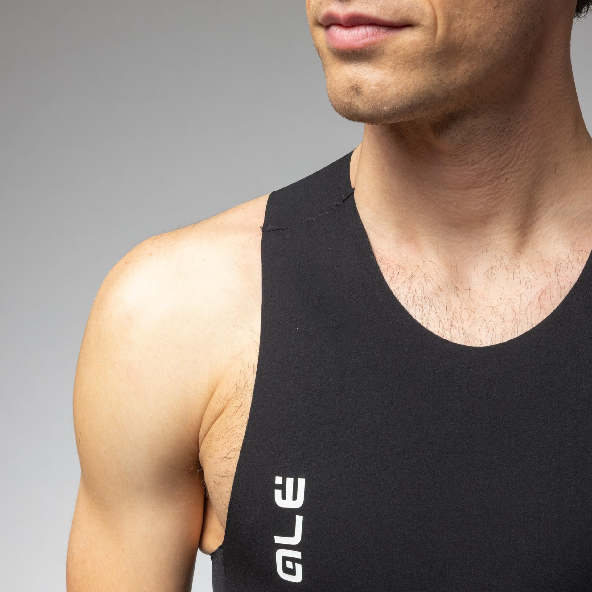 Alé Cycling Herren Triathlon Waves Sleeveless Tri Suit, Schwarz, XL