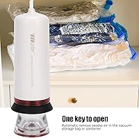 Vista 7 de Sonew Bomba de vacío automática eléctrica Mini máquina de succión de vacío portátil con alimentación USB para ropa de alimentos, colchas