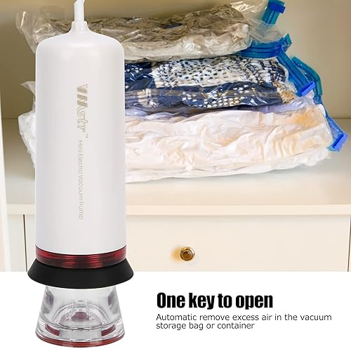 Miniatura 7 de Sonew Bomba de vacío automática eléctrica Mini máquina de succión de vacío portátil con alimentación USB para ropa de alimentos, colchas,
