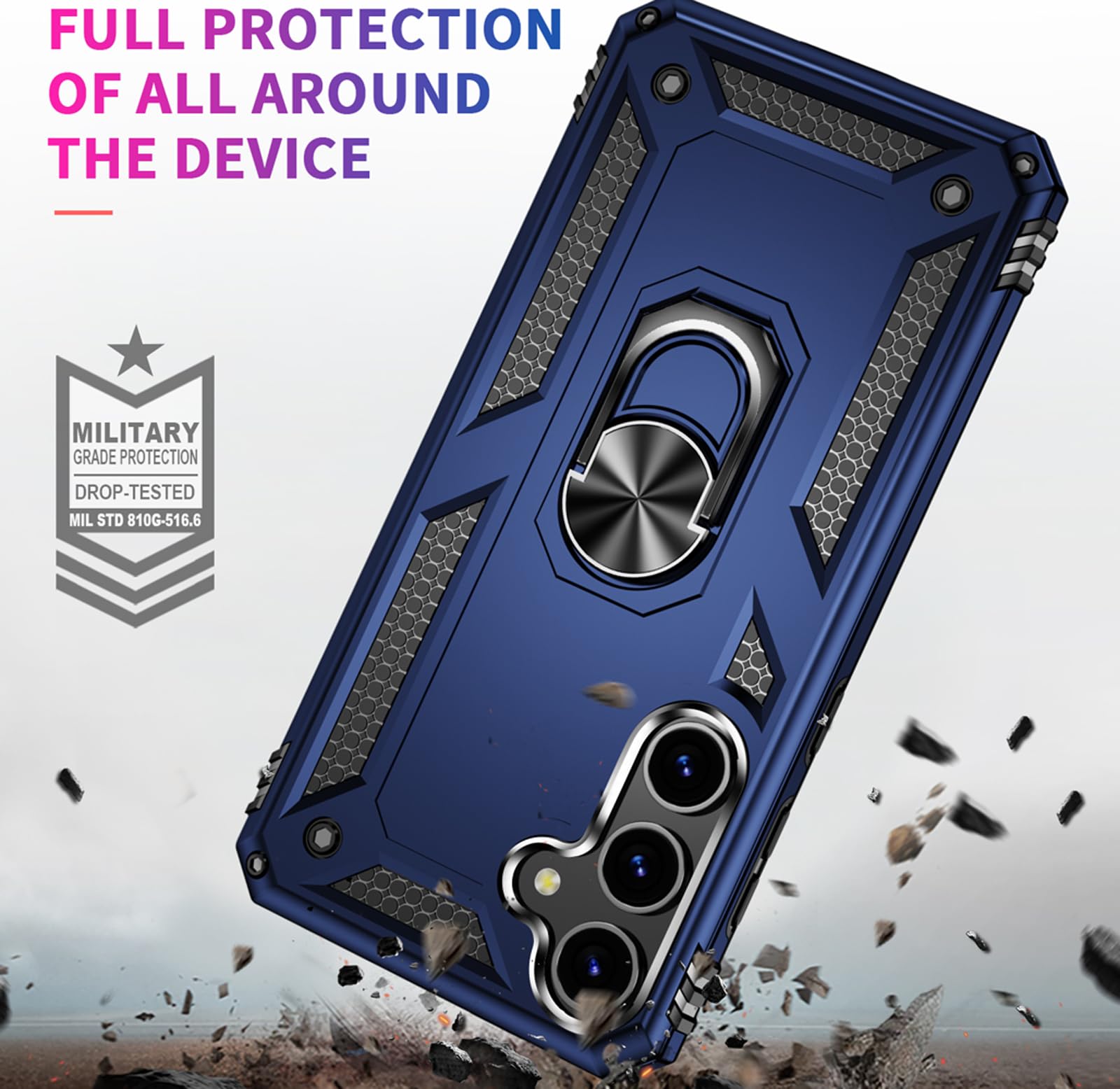 Asuwish Custodia per Oppo A15/A15S/A35, con pellicola protettiva in