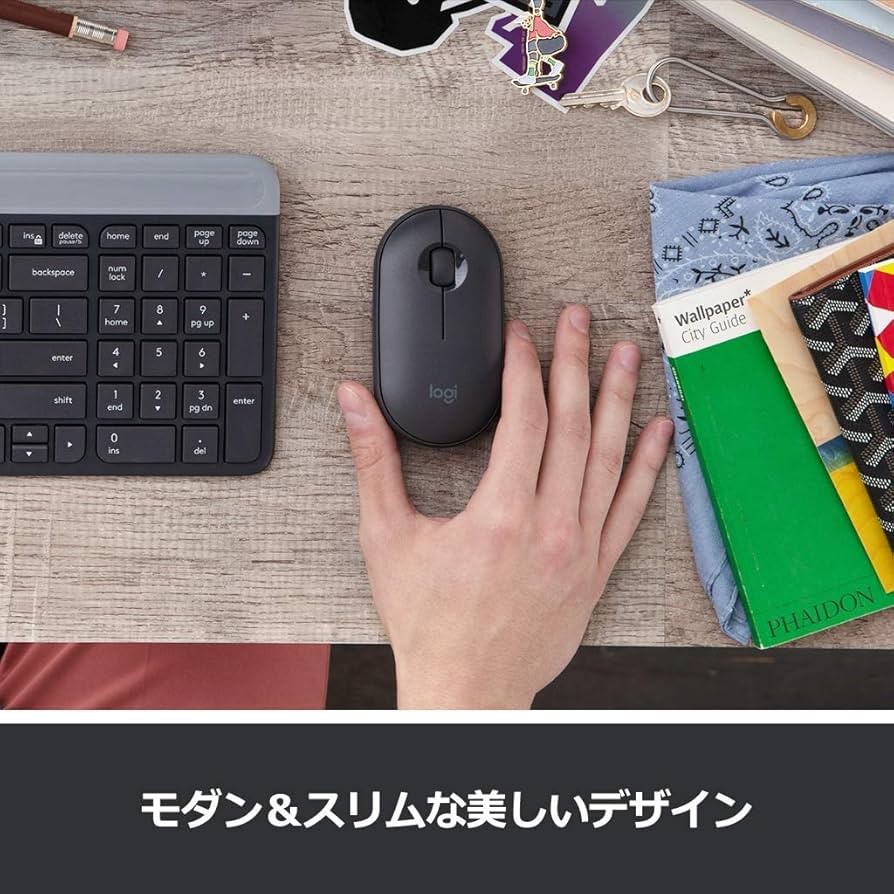 ロジクール ワイヤレスマウス 無線 マウス Pebble M350GR 薄型 静音 グラファイト ワイヤレス windows mac Chrome Android Surface iPad OS M350 Amazon.co.jp: ロジクール ワイヤレスマウス 無線 マウス Pebble