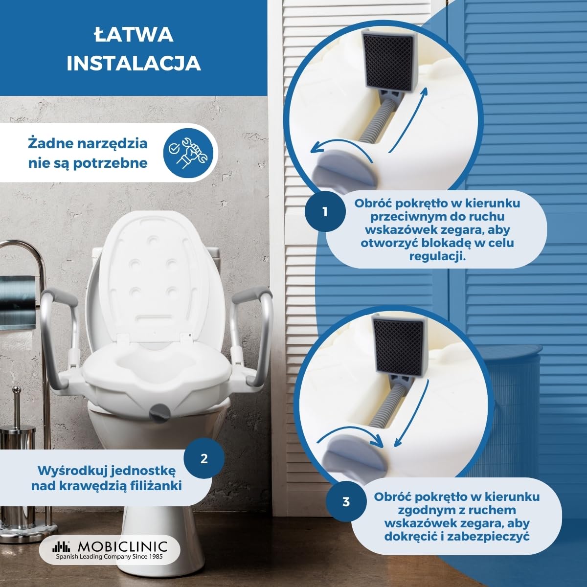 Podnieść WC | Powiekach | Składane podłokietniki | Biały | guadiana | Mobiclinic