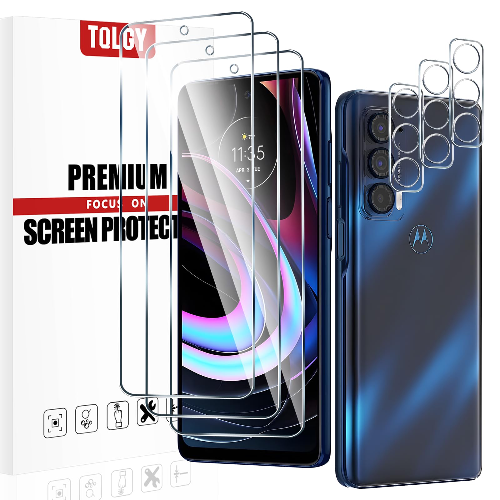 Pack De 2 Protections écran En Verre Trempé 9H Pour Motorola Moto Edge 2021