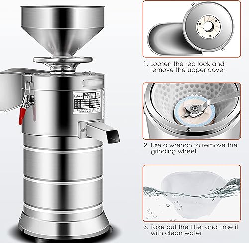 Miniatura 5 de Yu Liao Máquina comercial de leche de sojaMáquina automática de fabricación de leche de sojaPara granos saludables y harinas sin gluten Máquina