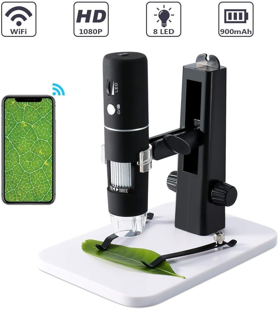 microscopio digitale per iphone senza fili