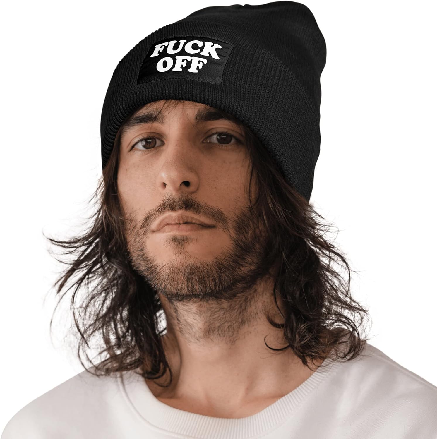 Fuck of Unisex Warm Winter Wool Hat Knit Beanie Skull Cap - Image 8