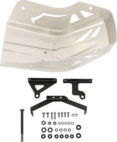 Miniatura 7 de KUAFU Placa deslizante compatible con Suzuki DL 650 V-Strom 2011-2022 Reemplazo para protector de motor RP3101 Aluminio Oxidación Plata