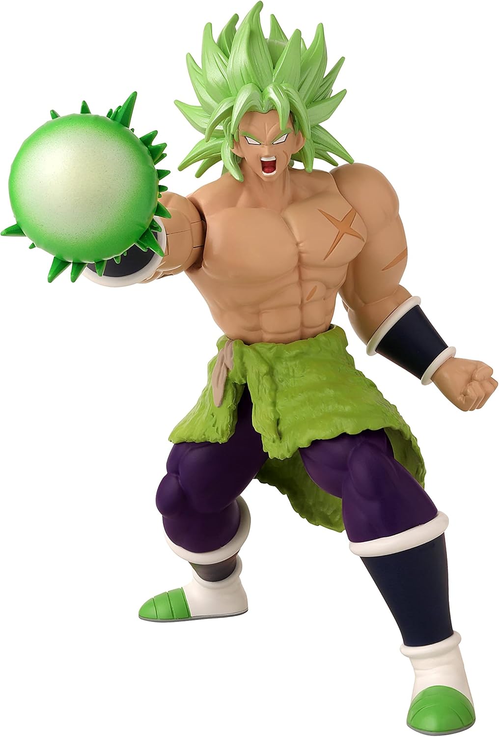 Bandai Namco - Dragon Ball Super - Super Saiyan Broly, 7" Action Figure Attack Collection