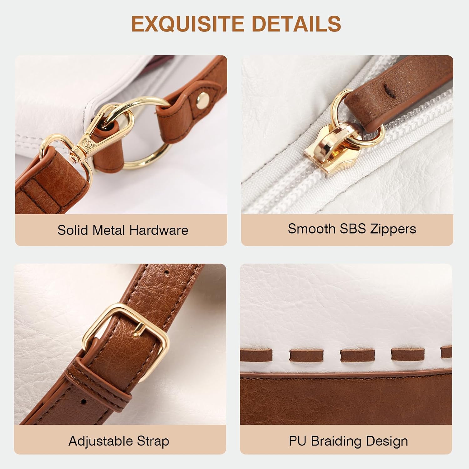 Marvolia Hobo Bags for Women Vegan Leather Shoulder Purses and Handbags Top Handle Handbags with Adjustable Shoulder Strap - Image 7