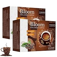 Vista 1 de Bloom Collagen Coffee, Bloom Coffee Colágeno de Japón, café con glutatión y colágeno (2 cajas)