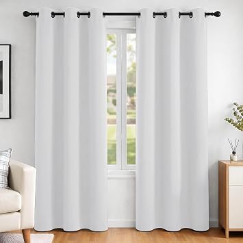 Deconovo Blackout Curtains for Bedroom and Living Room 84 Inches Long