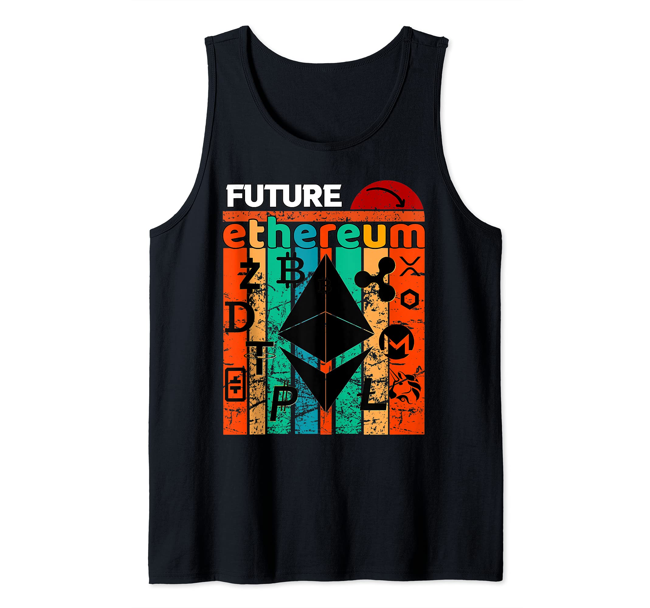Ethereum, Bitcoin, Litecoin Ethereum Cryptocurrency Tank Top