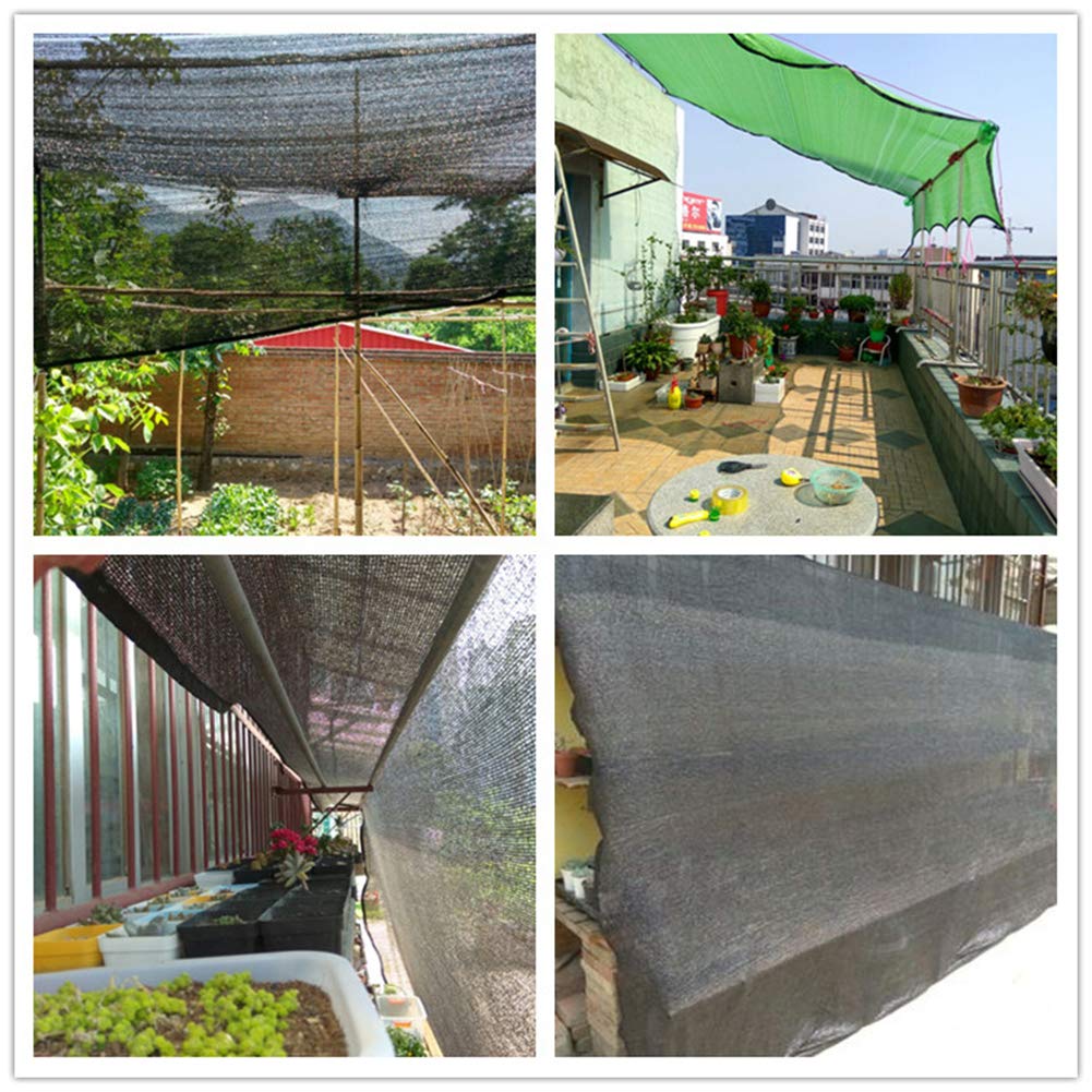 AGYHMalla De Sombreo Negra, Alta Protección UV Y Alta Transmitancia De Luz, Utilizada para El Enverdecimiento De Las Plantas En Los Parques De Balcones De Invernadero(Size:Los 5X5M)