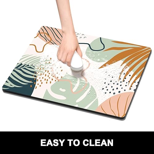 Miniatura 354 de Rnivvi Tapete de café, tapete de café de 12 x 19 pulgadas para estación de máquina de espresso, accesorios y organizador, almohadilla absorbente