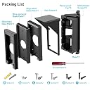 OLAIKE Waterproof Adjustable Angle Mount for Video Doorbell Wired, Doorbell Angle Mount (30 to 60 Degree),Expand the View Area, Mounting Plate Wedge Corner Kit/Rain Shield/Waterproof cap,Black gallery image