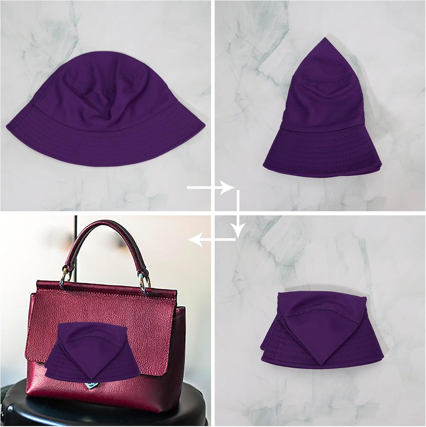 Cappello a Secchiello in Cotone per Le Donne degli Uomini, Cappellino Cappelli da Pesca Estivo da Viaggio, Cappello Unisex da Pesca all'aperto, Bianco Alieno, Taglia Unica