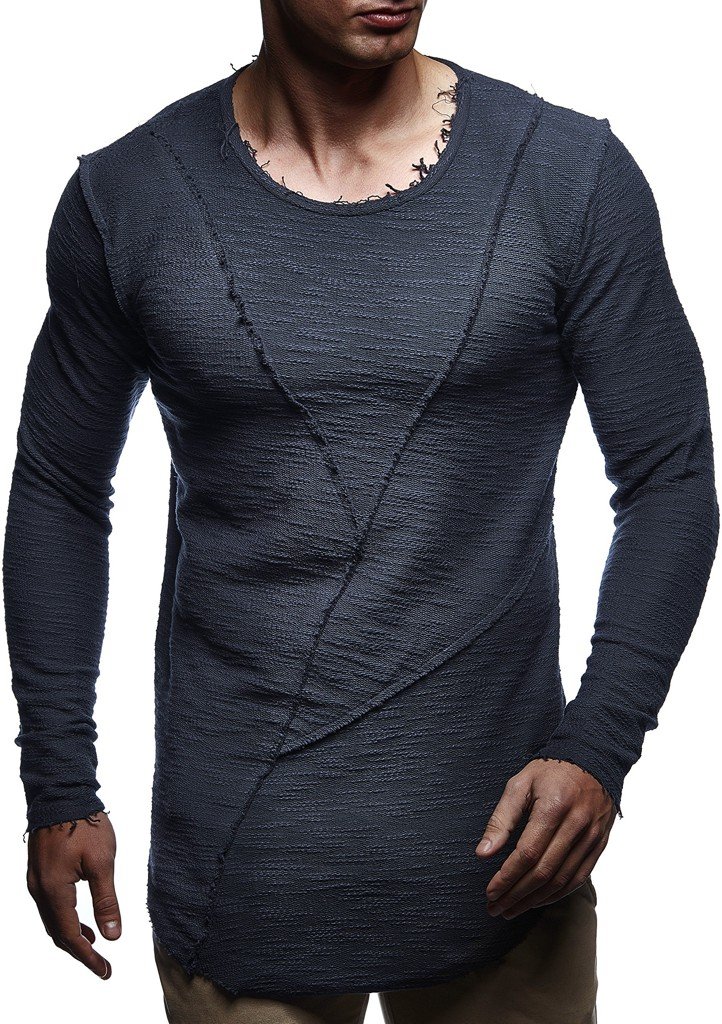 Leif Nelson Maglione da Uomo Girocollo Felpa LN-6323