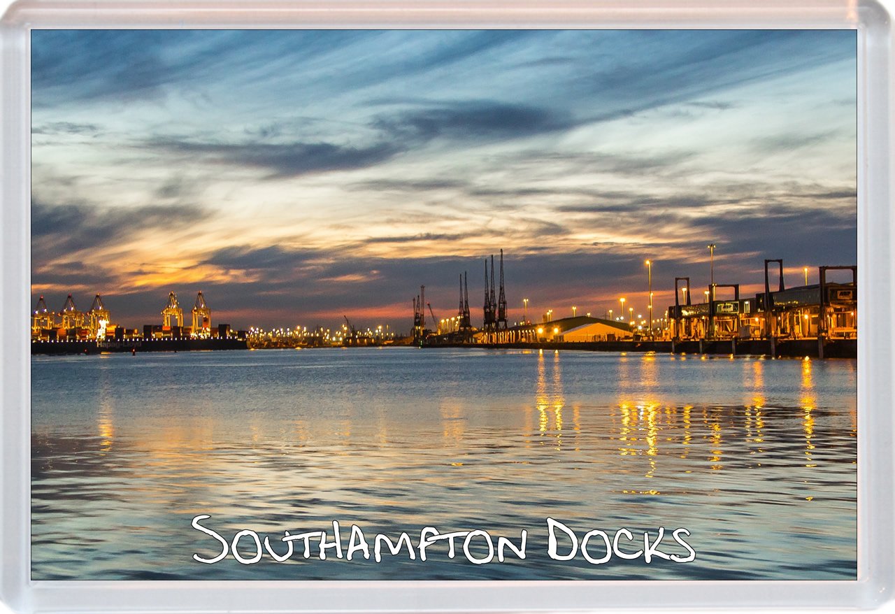 Baked Bean Store Southampton Docks - Hampshire - Jumbo Fridge Magnet Id893