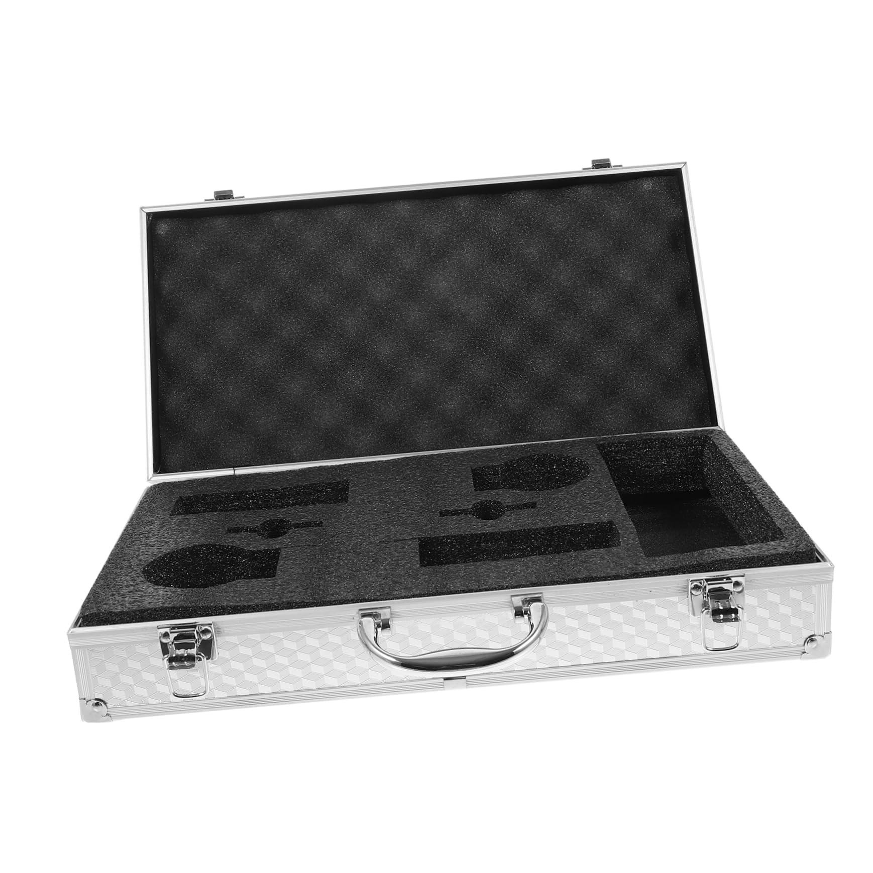 Custodia in Lega Alluminio Per Microfono Wireless Valigia Protettiva Robusta Per Microfoni Palmari Custodia Da Trasporto Leggera e Portatile