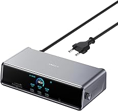 Anker Prime Docking Station, 14 Ports, Triple-Display mit DisplayLink, 140W USB-C, Smart Display, Kühlung, dreifaches 4K, für macOS & Windows (DisplayLink-Treiber erforderlich)