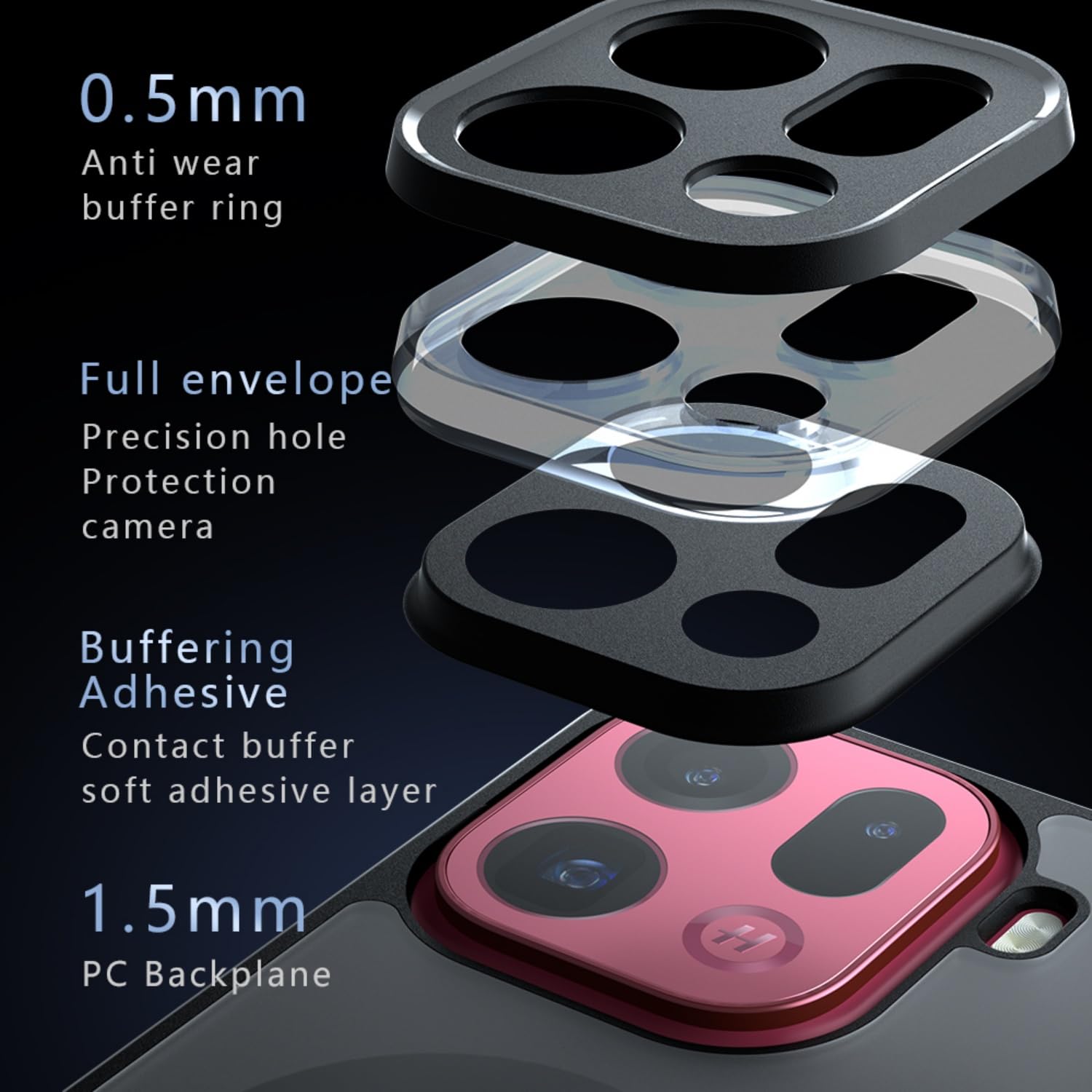 Funda Para OPPO Find X9 5G - Triple Protección Antigolpes - Fibra De Carbono Y TPU - Con Anillo Magnético Y Protección De Cámara
