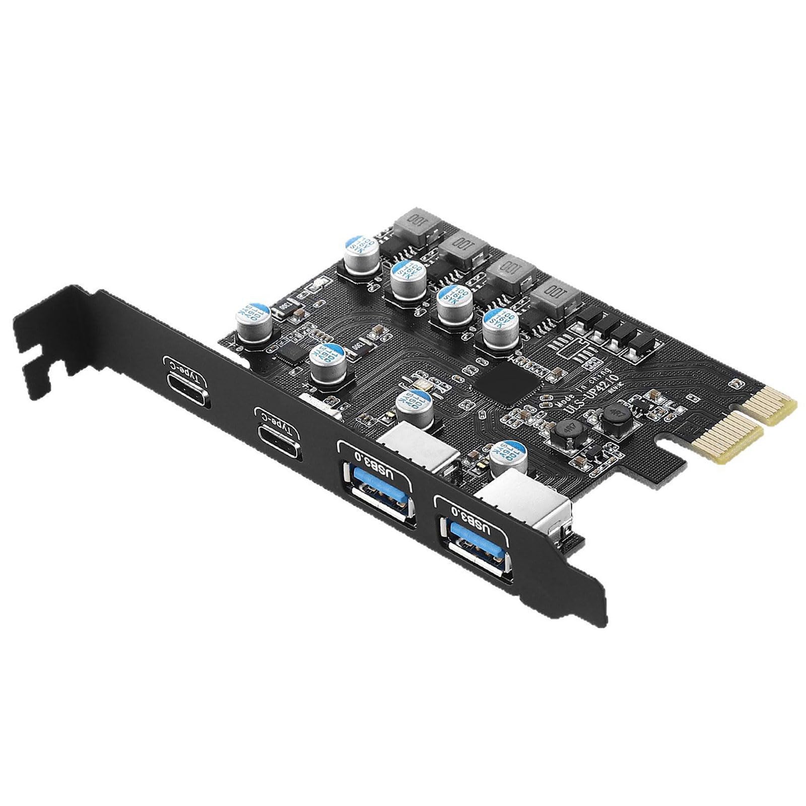 Tarjeta de expansión PCIe para conectar cuatro periféricos USB y tipo C en PC 8