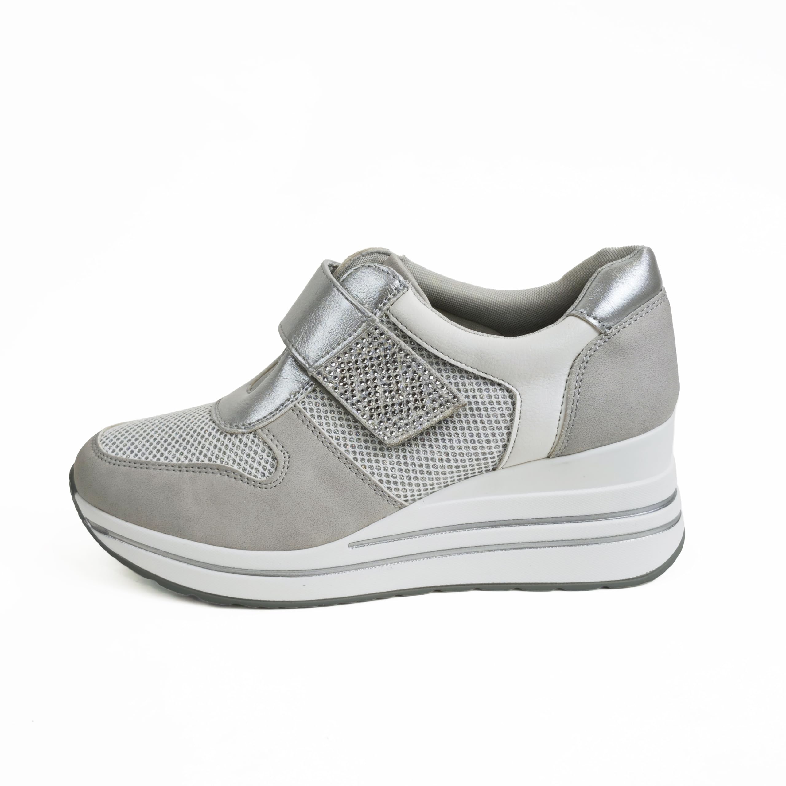 Sneakers Donna con Zeppa Scarpe Comode Eleganti Casual con Strappo Traspiranti Leggere Antiscivolo per Camminare