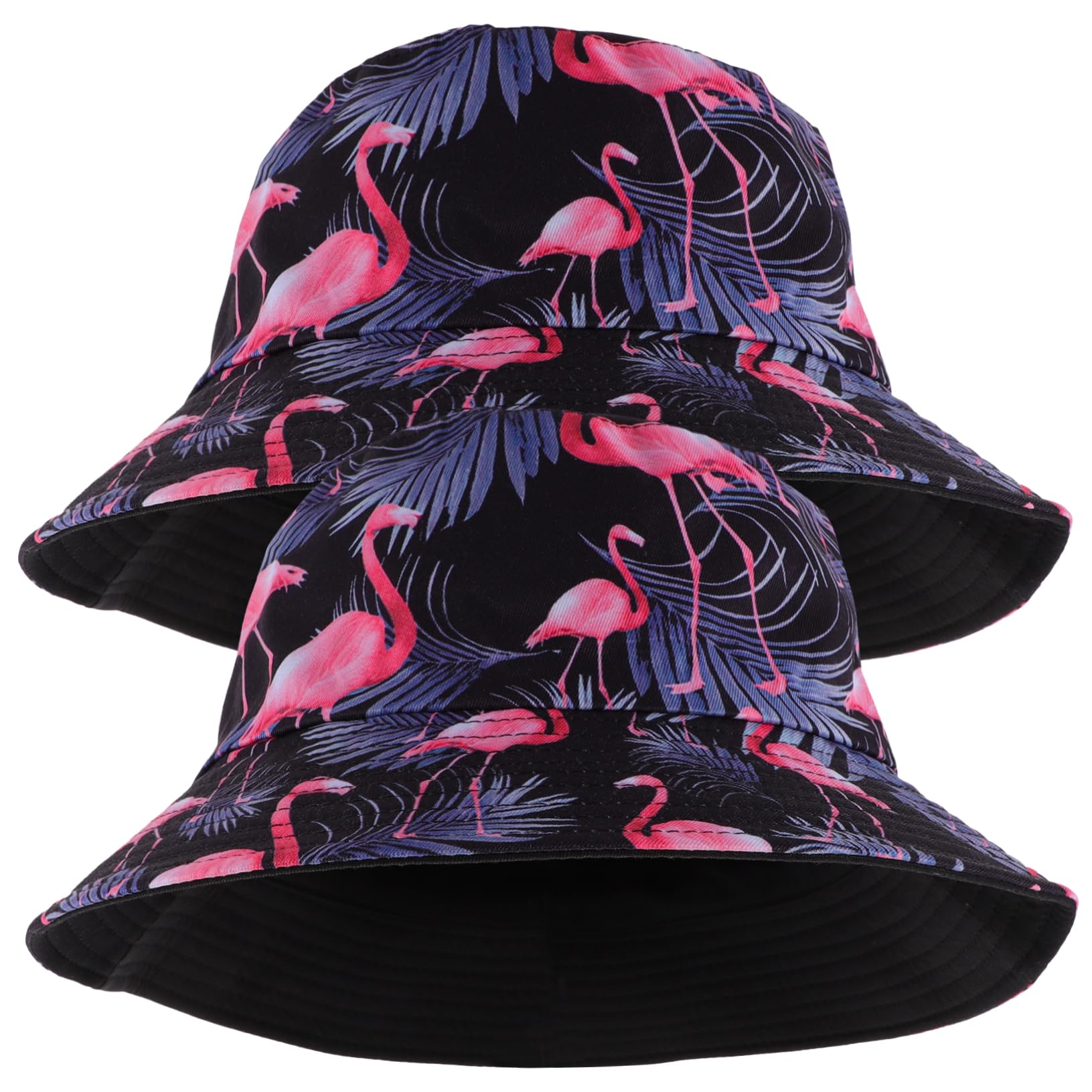 VALICLUD 2 Series Sombrero Azul para Mujer Sombrero De Pescador con Diseño De Flamenco De Viaje Gorra De Pescador Gorras para Mujer s De a De 2 Piezas*2