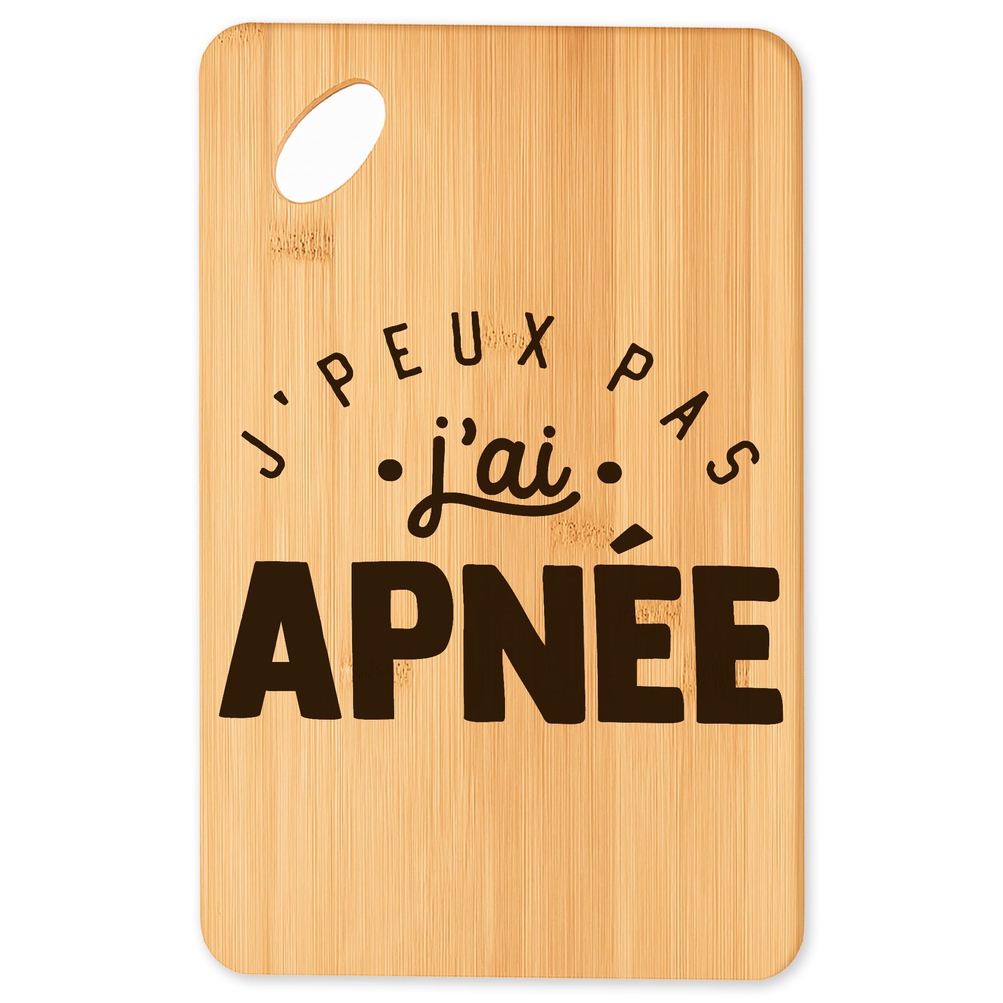 Cadeau original cuisine avec cette planche à découper humour apnée