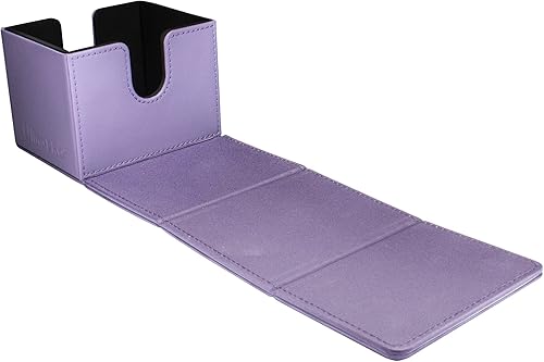 Ultra Pro - Caja de cubierta Vivid Alcove Edge (púrpura) - Almacena y protege hasta 100 tarjetas coleccionables de tamaño estándar, tarjetas de