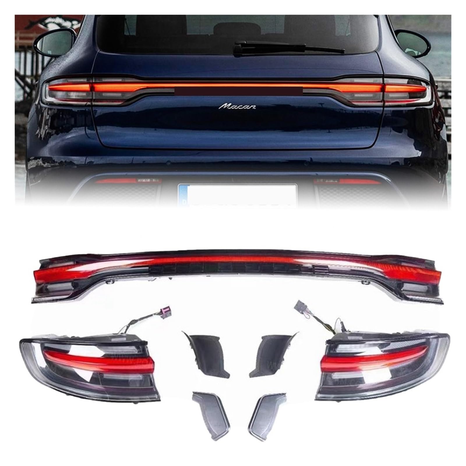 Amazon | 車の Led テールランプ互換ポルシェマカン 2014-2017 95B
